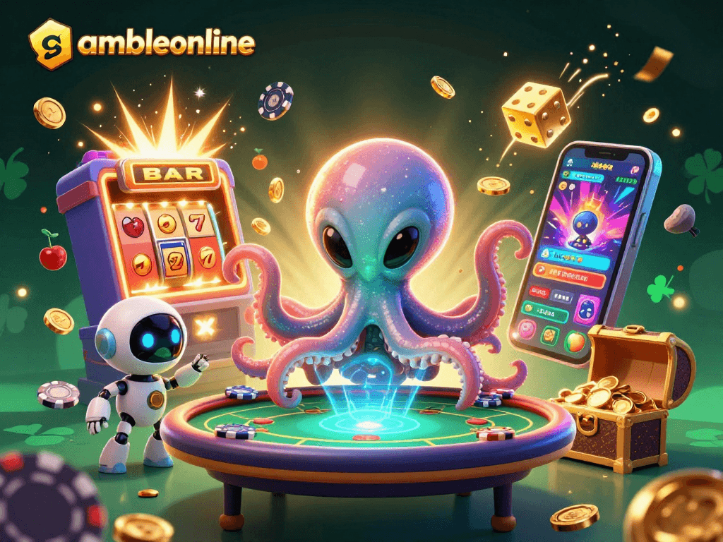 Experience thrilling gameplay with gambleonline's vibrant casinos featuring playful aliens and exciting jackpots.