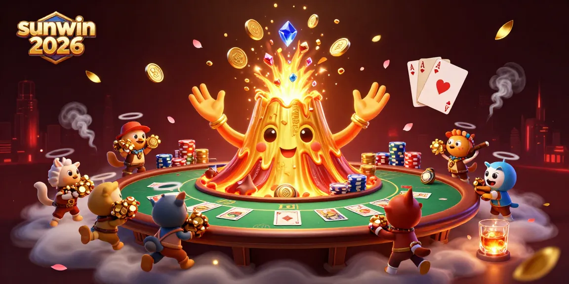 Experience cash flow with sunwin 2026 as you spin the magical golden volcano erupting treasures in this casino world.