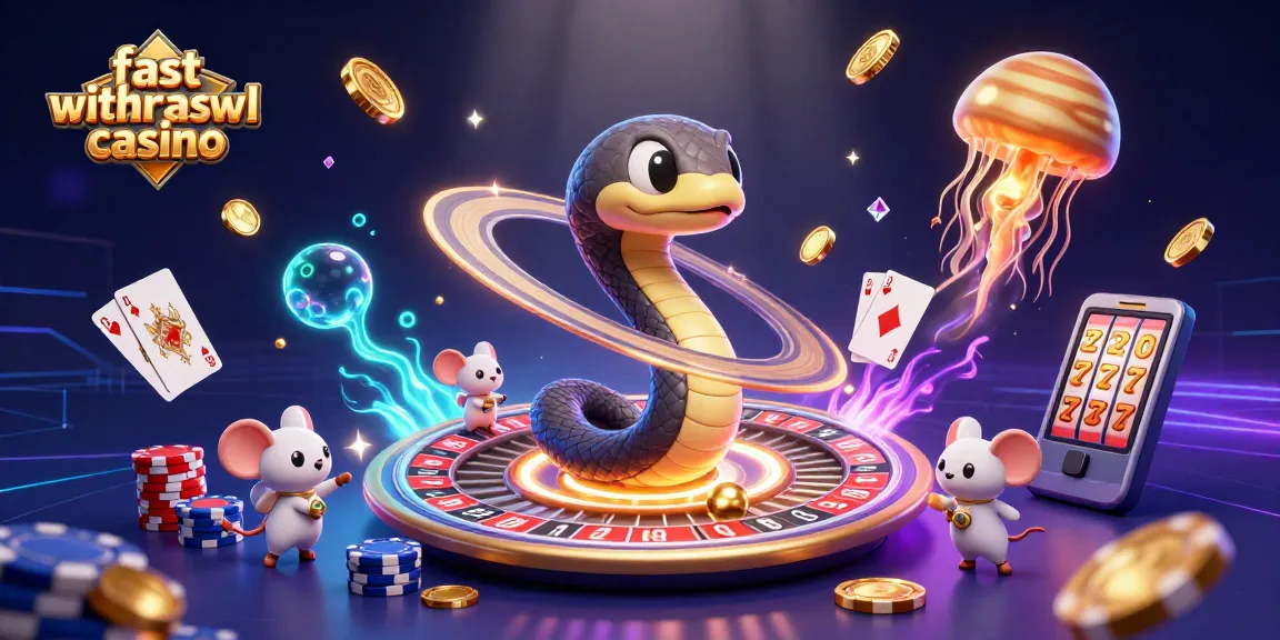 Experience the excitement at a fast withdrawal casino with astronaut mice betting on a cosmic roulette.